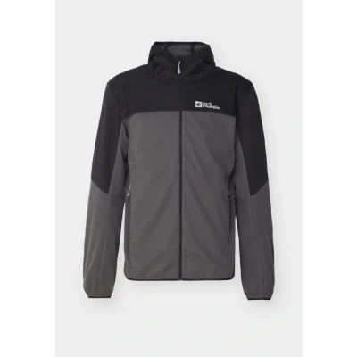 Abbildung von Jack Wolfskin Feldberg Hoody Softshelljacke, Herren, Größe: Medium, Slate