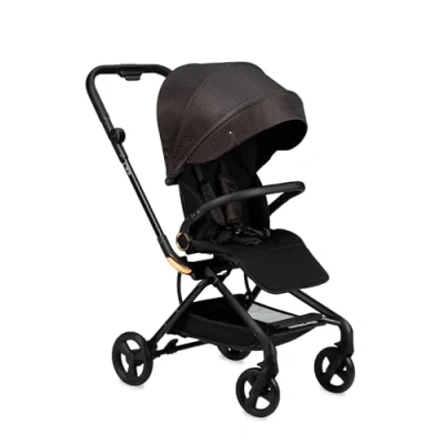 Abbildung von MoMi Kinderwagen ADELLE ab 6. Monat (bis 22 kg), klappbarer Buggy mit 360 Sitz und 5 Punkt Sicherheitsgurt, Einkaufskorb, Tragegriff zum Tragen nach dem Zusammenklappen