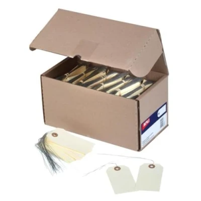 Abbildung von APLI 121316 1000 Stück Etiketten amerikanischen mit Draht, 125 x 63 mm