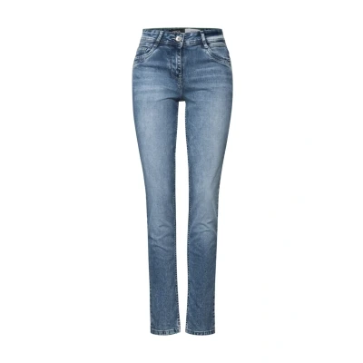 Abbildung von Cecil IM Slim FIT Jeans Fit, Damen, Größe: 34x30, Blau