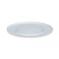 Abbildung von Paulmann 92058 LED Einbaupanel rund Deckenleuchte 6W Licht 4000K Neutralweiß Panel Weiß IP44 spritzwassergeschützt inklusive Leuchtmittel
