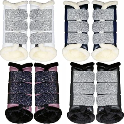 Abbildung von HKM Beinschutz Sparkle Schwarz L