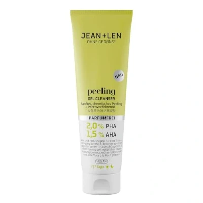 Abbildung von Jean &amp; Len Peeling Gel Cleanser, ideal für jeden Hauttyp, befreit die Haut sanft von abgestorbenen Hautschüppchen, Chemisches Peeling, parfümfrei, Waschgel vegan, 125 ml