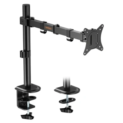 Abbildung von VonHaus Monitor Halterung für 13 32 Bildschirme, Arm mit Tischklemme, Anpassbare Höhe, Einfach Anzubringender Monitorständer Kipp , Dreh und Schwenkarm, VESA 75x75 &amp; 100x100 mm