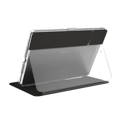 Abbildung von Speck Schutzhülle/ Cover &#039;Balance Folio&#039; mit Standfunktion für Apple iPad (2019), Schwarz/Klar