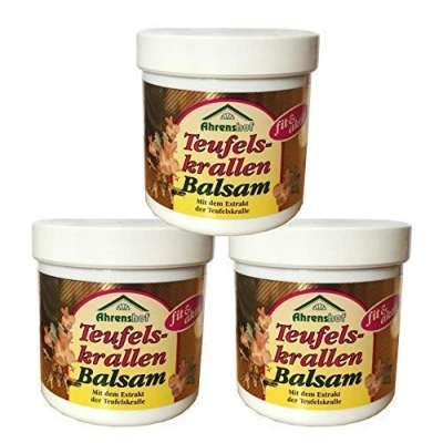Abbildung von 3 x 250ml Ahrenshof Teufelskrallen Balsam, Teufelskralle Gel