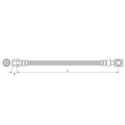 Abbildung von METZGER 4111437 Bremsschläuche 434 Banjo MINI: Schrägheck