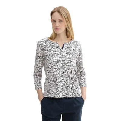 Abbildung von TOM TAILOR Henleyshirt, mit All Over Print