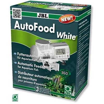 Abbildung von JBL AutoFood 60616 Futterautomat für Aquarienfische, Weiß, 4 Stück (1er Pack)