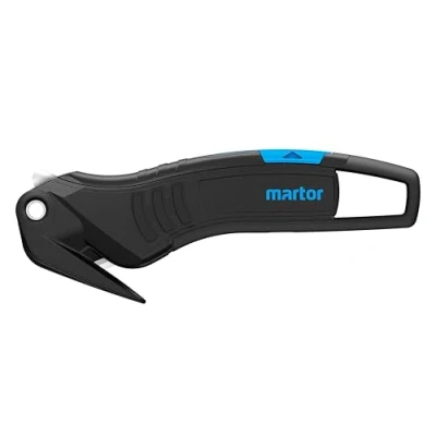 Abbildung von MARTOR Sicherheitsmesser, Verdeckte Klinge, SECUMAX 320, Profi Folienschneider Leicht, Kunststoff, Rechts &amp; Linkshänder, GS Geprüft