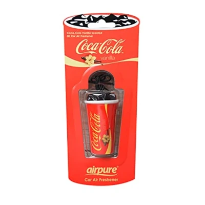 Abbildung von airflair Auto Lufterfrischer Autoduft Coca Cola 3D Becher Vanille, Rot