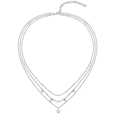 Abbildung von BOSS Kristall Halskette, Damen, Größe: One Size, Silber