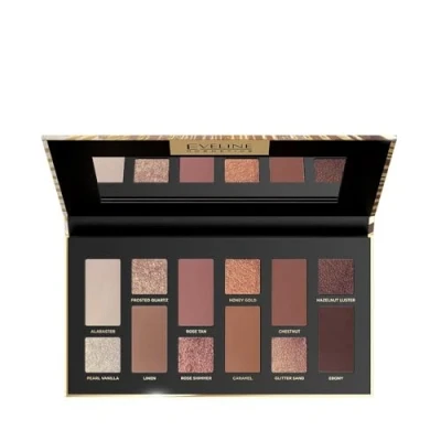 Abbildung von Eveline Cosmetics Variété 12er Lidschatten Palette, Timeless Bronze Edition klassische Farben, lange Haltbarkeit und Pigmentierung