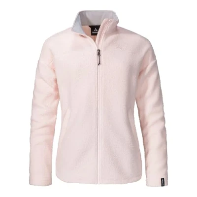 Abbildung von Schöffel Damen CIRC Fleece Jk Style Purga WMS, kreislauffähige Fleecejacke aus kuscheligem Sherpa Fleece, wärmende, schnell trocknende Outdoor Jacke mit fast 100 % Recyclingfähigkeit, blush, 36