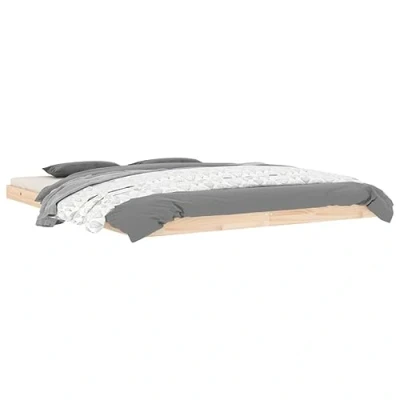 Abbildung von vidaXL Massivholzbett Doppelbett Bettgestell Bett Holzbett Bettrahmen Lattenrost Schlafzimmerbett Schlafzimmermöbel 160x200cm Kiefer