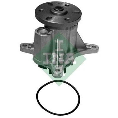 Abbildung von INA 538 0128 10 Wasserpumpe mit Dichtung für Keilrippenriementrieb CITROËN: C5 III Kombi, PEUGEOT: 407 Coupe, 607 Limousine, SW