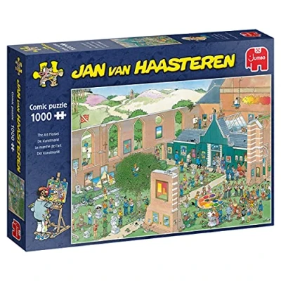 Abbildung von Jumbo Spiele Puzzle 20022 Jan van Haasteren Der Kunstmarkt 1000 Teile Puzzle, Puzzleteile, Made in Europe