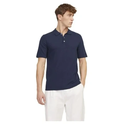 Abbildung von Jack &amp; Jones Poloshirt, Herren, Größe: Medium, Navy blazer
