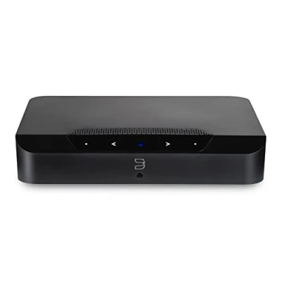 Abbildung von Bluesound Powernode Edge kompakter kabelloser hochauflösender Multiroom Musik Streamer Schwarz