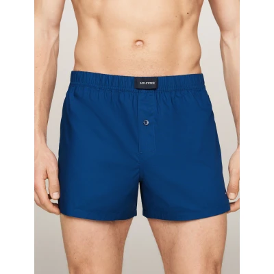 Abbildung von Tommy Hilfiger Boxer Print 2 PACK Boxershorts, Herren, Größe: Large, Deep indigo