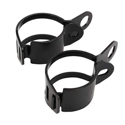 Abbildung von Fydun Motorrad Blinker Halter 30 43mm Halterung 1 Paar Gabelverlagerungsklemmen Montagehalterung HNH (Schwarz)