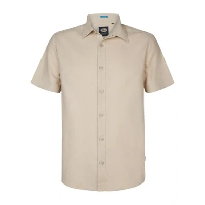 Abbildung von Petrol Industries Einfarbiges Leinenhemd Oceanbreeze Herren Braun