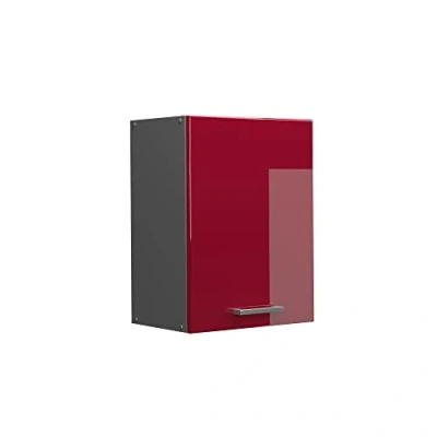 Abbildung von Vicco Hängeschrank R Line, Bordeaux Hochglanz/Anthrazit, 45 cm