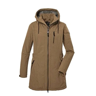 Abbildung von G.I.G.A. DX Damen Softshellparka mit abzippbarer Kapuze GW 46 WMN SFTSHLL PRK, camel, 44, 40898 000