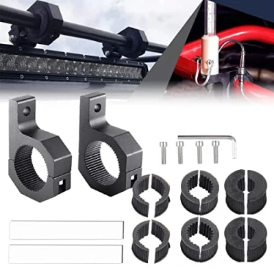 Abbildung von Universal Arbeitsleuchten Halterung, Rohr Klemme, 25 50 mm, ideal für die Befestigung von Nebellicht, geeignet Frontschutzbügel, Geländewagen, Auto, LKW, Motorrad.