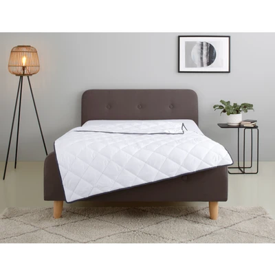 Abbildung von Home affaire Microfaserbettdecke &quot;Murau, Bettdecke 135x200 cm, 155x220 cm und weiteren Größen&quot;, leicht, Füllung Polyester, Bezug Microfaser Carbon, (1 St.), Bettdecken, Sommer, Winter, 4 JZB, Decke mit Blauen Engel zertifiziert