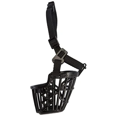 Abbildung von Trixie Muzzle Plastic Black S 17 cm