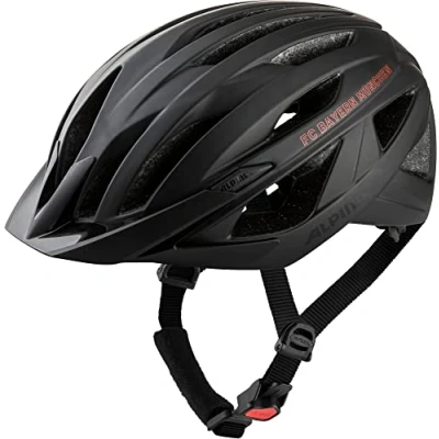 Abbildung von Alpina Leichter, Individuell Anpassbarer FC Bayern Fahrradhelm Mit Fliegennetz Für Erwachsene, Black matt, 55 59 cm