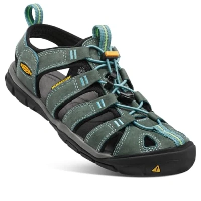 Abbildung von Keen Clearwater CNX Trekkingsandale, Damen, Größe: 37.5, Mineral blue/yellow Schuhe