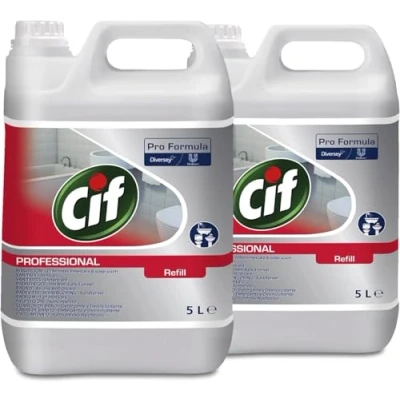Abbildung von Cif Klebeband Professional 2in1 Badreiniger 2x 5,0 l