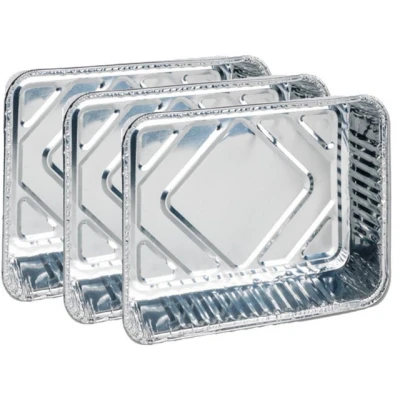 Abbildung von Favorit 10* Grillschalen 3er Aluminium eckig 20x15x4cm (10 * 3 STK.)