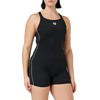 Abbildung von Arena Damen Sport mit Bein Finding Badeanzug, Black, 38