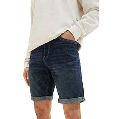 Abbildung von TOM Tailor JOSH Jeans Shorts, Herren, Größe: 33, Used dark stone blue denim