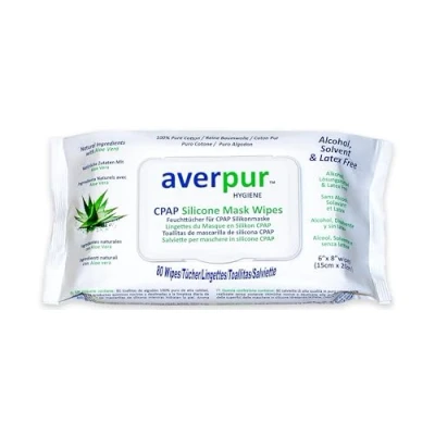 Abbildung von CPAP Reinigungstücher, Spar Paket, 3 x 80 averpur ™ Maskentücher mit Aloe Vera,100% reine Baumwolle
