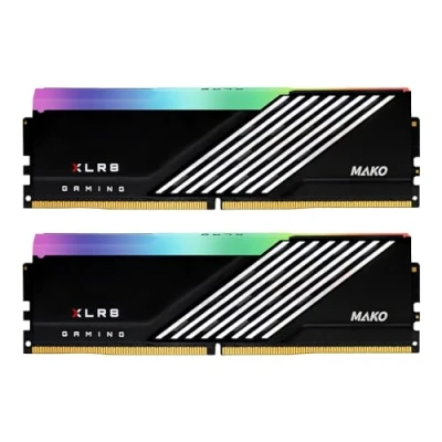 Abbildung von PNY XLR8 Gaming Epic X RGB™ MAKO 32GB (2x16GB) DDR5 6000MHz (PC5 48000) CL40 1.3V Desktop Memory Kit (MD32GK2D5600040MXRGB)