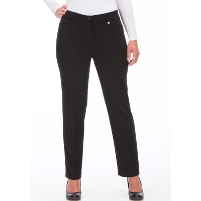 Abbildung von KjBRAND Stoffhose &quot;Hose Bea in Bi Stretch Kammgarnoptik mit Bügelfalte&quot;, ideal für kräftige Oberschenkel