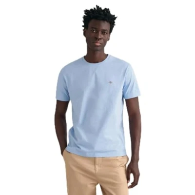 Abbildung von GANT Herren REG Shield SS T Shirt, Capri Blue, Standard
