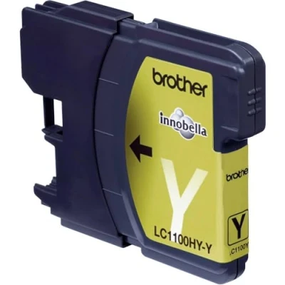 Abbildung von Brother Original Jumbo Tintenpatrone LC 1100HY Y gelb (für DCP 6690CW, MFC 5890CN, 5895CW, 6490CW, 6890CDW), LC1100HYY, XL