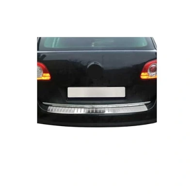 Abbildung von Ladekantenschutz Stossstangenschutz kompatibel mit VW Passat B7 Avant 2010 2015 Edelstahl Chrom Gebürstet 1x
