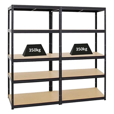 Abbildung von PROREGAL® Schwerlastregal MegaDeal 2x Slim Elephant M HxBxT 180x90x60cm 5 Ebenen