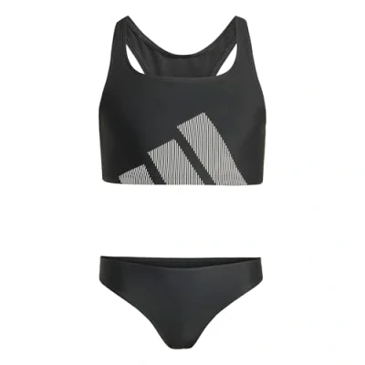 Abbildung von adidas Mädchen Big Logo C Back Bikini Set, Black, 5 6 Years