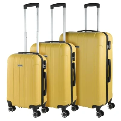 Abbildung von ITACA Gepäck Sets, Reisekoffer, Reisekoffer Set, Kofferset, Hartschalenkoffer, Trolley Luggage Große Auswahl an Koffer &amp; Trolleys für Jede Reise! 771117, Gelb