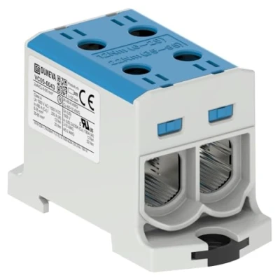 Abbildung von OTL isoleret universal klemme aluminium/kobber 2*(6 95) mm2 blå