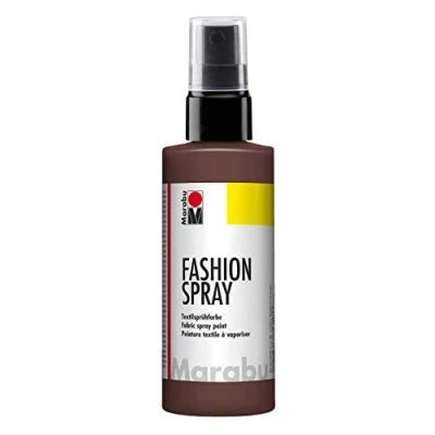 Abbildung von Marabu 17190050295 Fashion Spray kakao 100 ml, Textilsprühfarbe, m. Pumpzerstäuber, für helle Textilien, weicher Griff, einfache Fixierung, waschbeständig bis 40C, tolle Effekte auf Stoff
