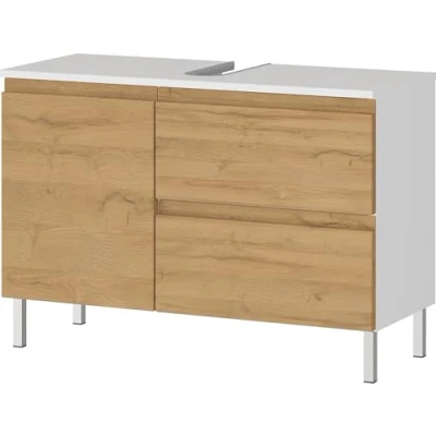 Abbildung von GERMANIA Waschbeckenunterschrank &quot;Torrance&quot;, mit verstellbarem Einlegeboden und Füßen aus Metall, griffloses Design