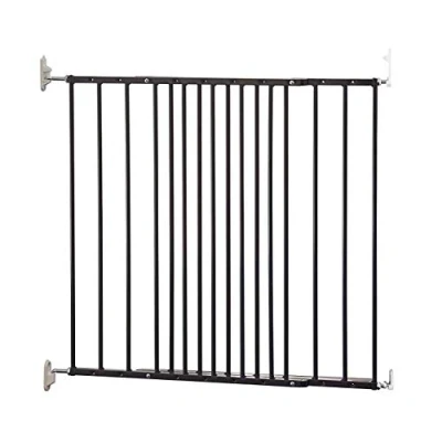 Abbildung von Safetots Schutzgitter, ausziehbar, Metalltor, 62,5 bis 106,8 cm (Schwarz)